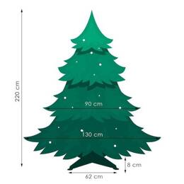 Choinka sztuczna 220 cm jodła zielona Vera