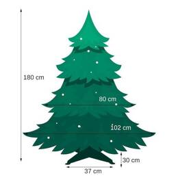 Choinka sztuczna premium 180 cm jodła biała