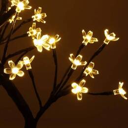 Drzewko świateczne LED bonsai świecąca ozdoba ciepły biały
