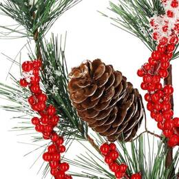 Gałązka świąteczna sztuczna dekoracja do stroika 58 cm
