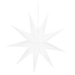 Gwiazda świąteczna papierowa 3d 60 cm zawieszka choinkowa biała
