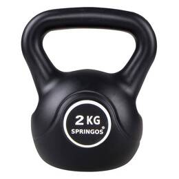 Kettlebell hantla 2kg ABS odważnik czarny