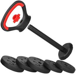 Kettlebell z regulacją obciążenia 10 kg zestaw 5 talerzy