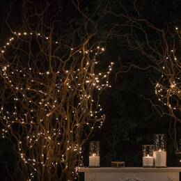 Lampki choinkowe 100 Led druciki ciepły biały oświetlenie świąteczne solarne
