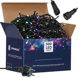 Lampki choinkowe 500 Led multikolor 30m oświetlenie świąteczne IP44