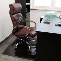 Mata pod krzesło, fotel biurowy 120x90x0,05cm podkładka na biurko czarna