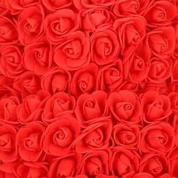 Miś z płatków róż czerwony 40 cm rose bear z lampkami led biały ciepły