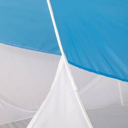 Namiot plażowy 200x120 cm samorozkładający Pop-up niebiesko-biały