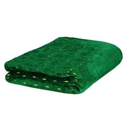 Narzuta na łóżko, pled 150x200 cm koc na kanapę zielony