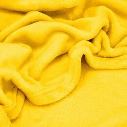 Narzuta na łóżko, pled 200x220 cm koc na kanapę żółty