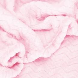 Narzuta na łóżko, pled 70x160cm tłoczony, dwustronny koc na kanapę różowy