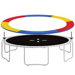 Osłona na sprężyny z siatką do trampoliny zewnętrzną 8FT 244/250/252 cm multikolor