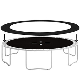 Osłona sprężyn do trampoliny 8FT 244/250/252 cm czarna