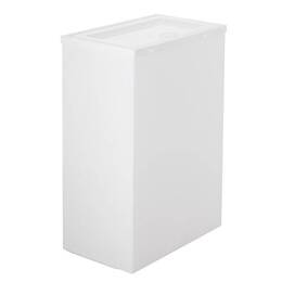 Pudełko na buty z klapą 33x23,5x13,5 cm biały organizer