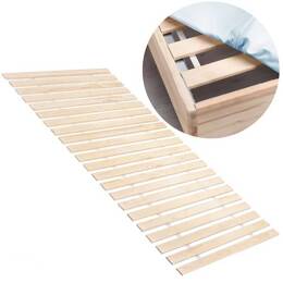 Stelaż do łóżka drewniany premium 100x200 cm z listew