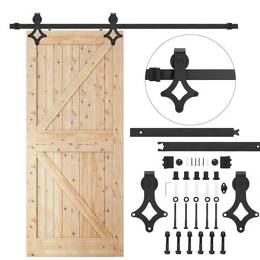 System do drzwi przesuwnych 183 cm prowadnica do 100 kg, barn door stal czarny