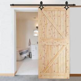 System do drzwi przesuwnych 183 cm prowadnica do 100 kg, barn door stal czarny