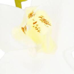 Sztuczny storczyk w doniczce 33,5 cm orchidea dekoracyjny kwiat biały