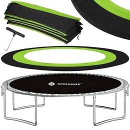 Trampolina ogrodowa dla dzieci 14 FT 427-435 cm z siatką wewnętrzną i drabinką