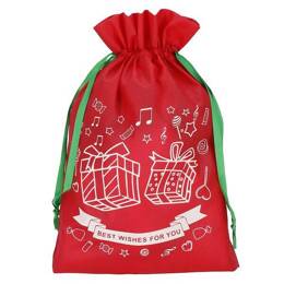 Worek na prezenty pod choinkę torba św. Mikołaja czerwona