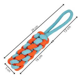 Zabawka dla psa szarpak sznur z węzłami gryzak lina 29 cm bawełniana