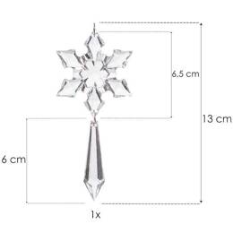 Zawieszki choinkowe kryształki sopelki na choinkę 13 cm